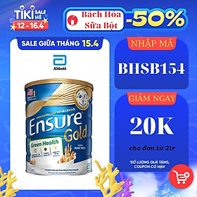 Sữa bột Ensure Gold Green Health 850g