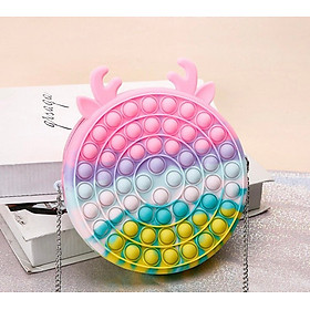 Túi ví Pop It Dễ Thương, Túi Trang Điểm dành cho các bé gái màu pastel