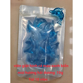 Viên giặt quần áo 3 in 1 ba ngăn hương thơm lâu loại khuẩn và mạt, viên giặt 1 viên nặng 10g và 16g