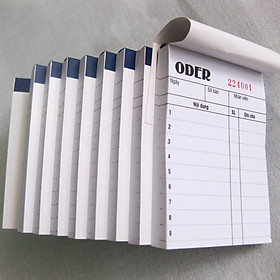 Phiếu Order 1 Liên (10 cuốn)