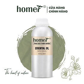 Tinh dầu trà trắng homer 100ml - chính hãng, đạt chuẩn kiểm định cao cấp - tinh dầu xông thơm phòng, thư giãn, khử mùi hiệu quả