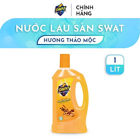 Nước Lau Sàn SWAT Hương Thảo Mộc Chai 1L Tiện Lợi