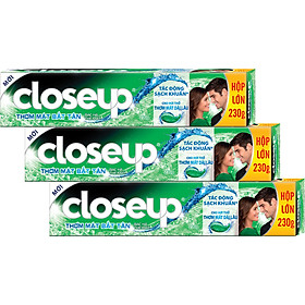 Combo 3 Kem Đánh Răng Close Up Bạc Hà 230g