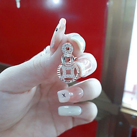 Mặt Dây Chuyền Bạc kim tiền Đính Đá cao cấp YN JEWELRY