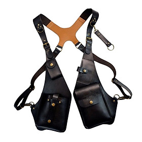 Shoulder Harness Bag Case Wallet Underarm Bag Steampunk for Bike Motorcycle