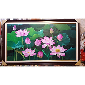 Mua TRANH VẼ SƠN DẦU - HOA SEN