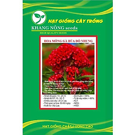 Hạt Giống Hoa Mồng Gà Búa Hoa Đỏ Nhung KNS3652 - Gói 50 hạt
