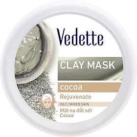 Mặt Nạ Đất Sét Sạch Sâu Dịu Nhẹ Vedette Cocoa (Hồi Phục Làn Da) - Hũ 145g