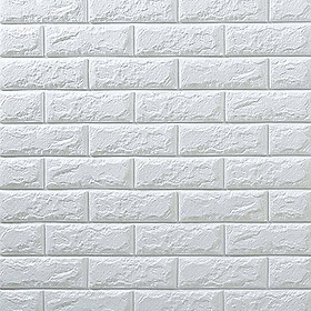 Xốp dán tường 3D giả gạch dày chuẩn 5cm -70x77 -10 tấm