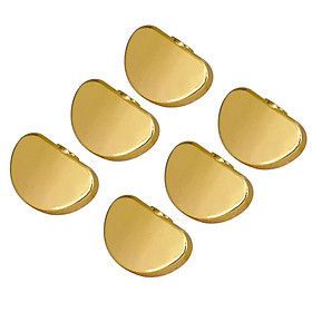 Pack of 6 Plastic Acoustic Guitar Machine Heads Knobs Tuner Button Gold