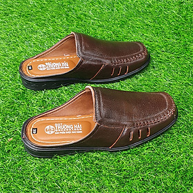 Giày sục nam da bò Trường Hải 3 Màu nâu, đen , vàng S125