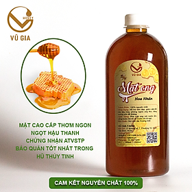 Mật Ong Nguyên Chất Hoa Nhãn Vũ Gia  1 lít 1,3 kg