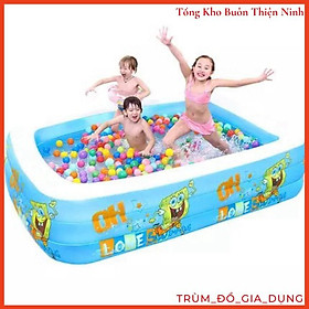 Mua Bể Bơi Hồ Bơi Hơi Cho Bé 3 Tầng Đủ Kích Cỡ (Tặng Kèm Bơm Điện