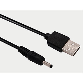 Dây sạc đầu tròn 3.5mm cổng USB dài 1m cho đồng hồ điện tử để bàn led 3d