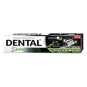 Kem đánh răng Dental Dream Black & White Than hoạt tính 100ml.