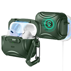 Mua Ốp ESR Cyber FlickLock Case (HaloLock) có khoá thông minh cho Airpods Pro 2/ Airpods Pro sạc từ tính  kèm móc treo_ Hàng Chính Hãng