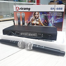 Mua Micro không dây Arirang SN 688 model mới nhất tần số độc lập chóng nhiễu cao bắt sóng mạnh mẽ hạn chế tiếng ồn méo tiếng