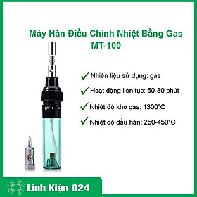 Máy Hàn Điều Chỉnh Nhiệt Bằng Gas MT-100