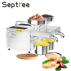 Mua  HÀNG CHÍNH HÃNG  Máy ép dầu thực vật 2 đầu ép kép đa năng dùng cho kinh doanh và gia đình. Thương hiệu Mỹ cao cấp Septree - B02S Plus