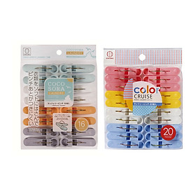 Mua Combo 02 Set kẹp chữ A phơi quần áo Kokubo - Nội địa Nhật Bản