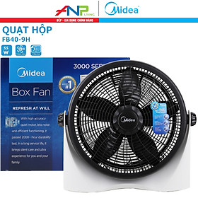 Mua Quạt Hộp  Quạt Để Bàn 5 Cánh Midea FB40-9H (Quạt Điện Hàng Chính Hãng  Công suất