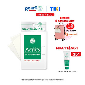 Giấy Thấm Dầu Acnes Oil Remover Paper (100 Tờ)