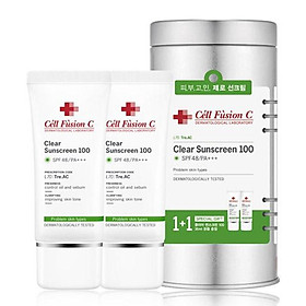 Kem chống nắng dành cho da dầu Cell Fusion C Clear Sunscreen 100 SPF 48/PA+++ ( 35ml+35ml )