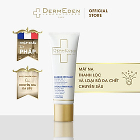 Mặt nạ đất sét giảm mụn đầu đen, kiềm dầu DERMEDEN Exfoliating Mask AHA 50ml [HSD 8/2024]