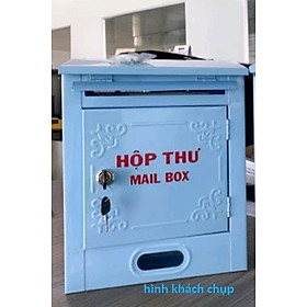 HỘP THƯ SƠN TĨNH ĐIỆN LỚN - KEM (VÀNG NHẠT), XANH BIỂN, XÁM