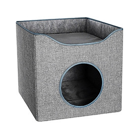 Pet Cat Bed Nest Small Dog House Sleeping Bed Winter Cave for Indoor Outdoor