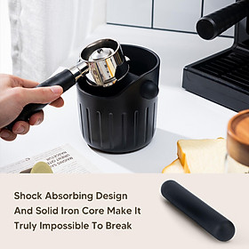 Detachable Coffee Knock Box Rubber Knock Rod Dump Bin for Household Tools