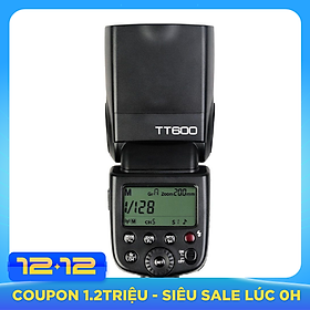 Đèn Flash Godox TT600 Cho Canon, Nikon, Sony, Pentax (Tặng Kèm Tản Sáng Bounce) - Hàng nhập khẩu