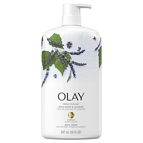 Sữa tắm Olay Fresh Outlast Purifying Birch Water & Lavender Body Wash 887ml