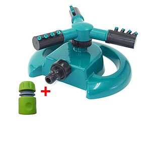 Đầu tưới 3 cánh xoay 360° t3c-mt, vòi phun xoay chân đế hình mặt trăng