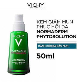 Hình ảnh Kem Dưỡng Dạng Gel Sữa Dành Cho Da Mụn Với Tác Động Kép Vichy Normaderm Phytosolution 50ml