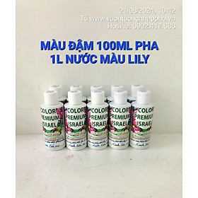 Mua Nước Nhuộm Màu Hoa Lily  100ml đậm đặc pha 1L nước màu hoàn chỉnh  nhập khẩu Israel