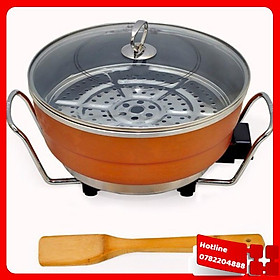 Mua Nồi Lẩu Kiêm Chảo Điện Đa Năng Họa Tiết Cao Cấp Tặng Kèm 1 Bộ Đũa Chống Mốc Hàn Quốc - Loại Tốt
