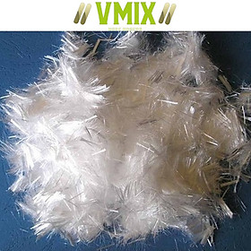 Mua  1kg  Sợi Polypropylene PP dài 12mm gia cường cho phào chỉ thạch cao trong bê tông nhẹ chống nứt bê tông thạch cao