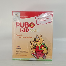 Bổ sung ImmuneGamma, Kẽm, Magie và các dược liệu quý hiếm dền gai, cao huyền sâm, cao đơn kim - cốm Pubokid Gold chống loạn khuẩn đường ruột, tăng cường hệ miễn dịch đường ruột, giúp trẻ ăn ngon, hết táo bón ( hộp 20 gói)