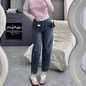 Quần Jean Baggy Túi Đắp Lưng Cao
