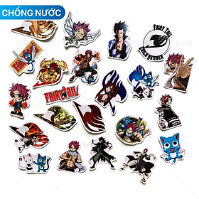 Sticker Fairy Tail Hội Pháp Sư  -  Manga Anime - Dán Trang Trí - Chất Liệu PVC Cán Màng Chất Lượng Cao Chống Nước, Chống Nắng, Không Bong Tróc Phai Màu