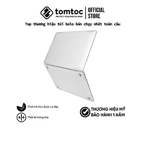 Mua ỐP CAO CẤP TOMTOC HARDSHELL SLIM FOR MACBOOK AIR 2018 – 2020 TRANSPARENT - Hàng Chính Hãng (B03-C01T)