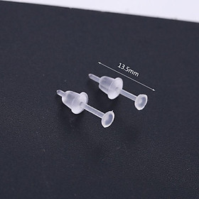 20 đôi Khuyên tai đinh nhựa chống tịt lỗ, QNshop nguyên liệu Handmade