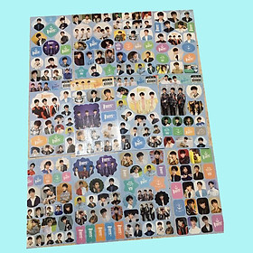 Ảnh dán 12 tấm Tfboys Vương Nguyên Vương Tuấn Khải Dịch Dương Thiên Tỷ