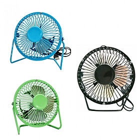 Quạt USB Mini Fan Lồng Sắt 4 inches Giao mầu ngẫu nhiên