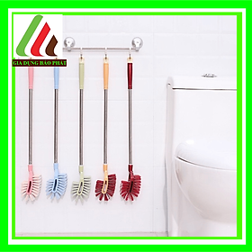 Cọ toilet 2 đầu cán inox dài 63cm