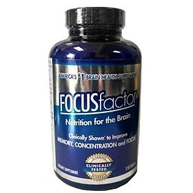Focus Factor Nutrition for The Brain - Improves Memory & Concentration - DMAE, B6, B12, Bacopa - America’s #1 Clinically Proven Brain Booster Supplement (150 Count)