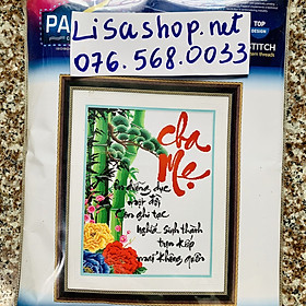Mua Tranh thêu CHA MẸ PST139 (58x77cm)