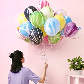 Set 5 quả bóng vân đá trộn màu