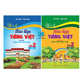 Sách - Combo Vở ô li bài tập tiếng Việt lớp 2 - tập 1 + 2 (bám sát SGK Chân trời sáng tạo)